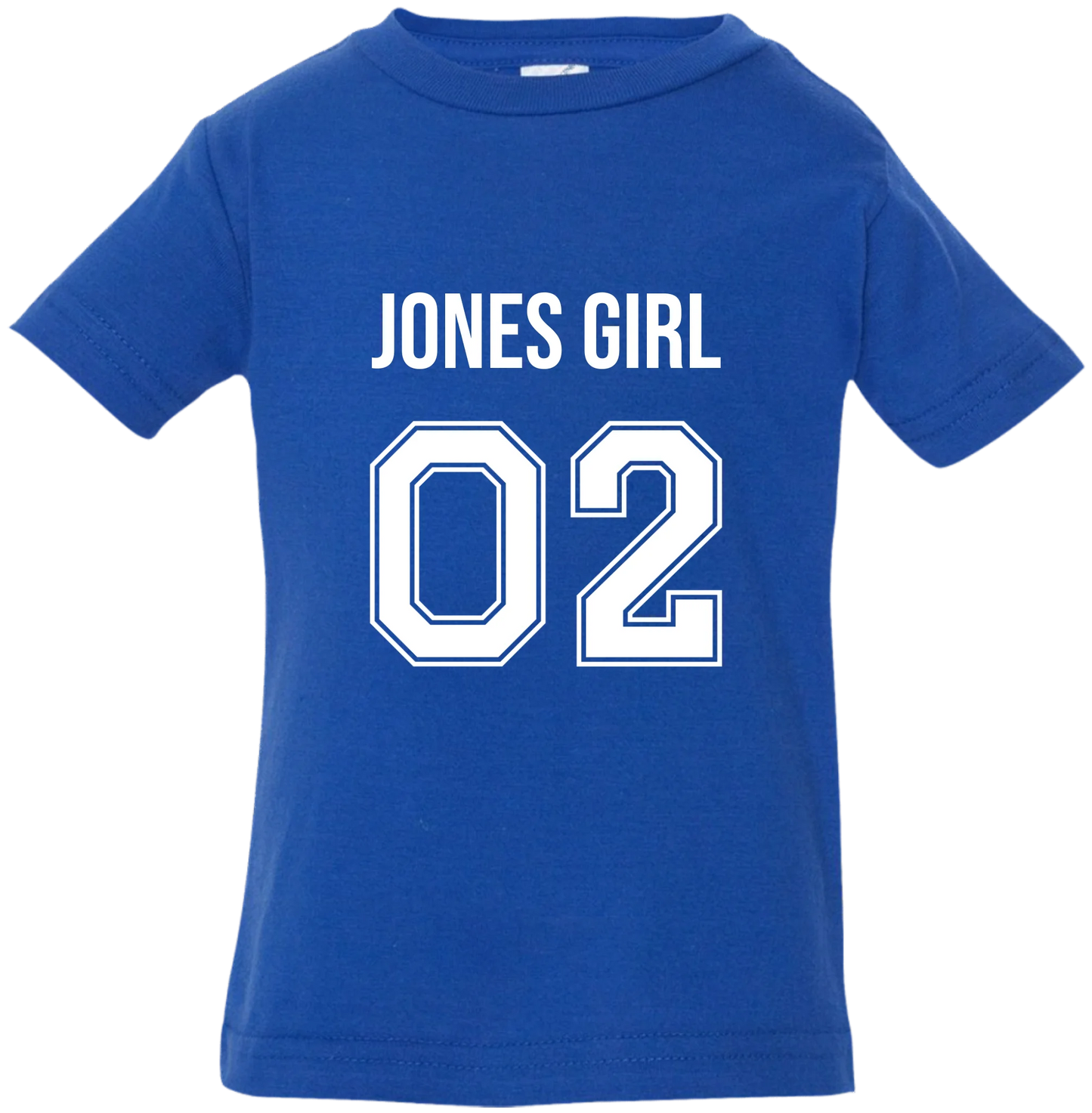Personalized Last Name Sport Team Style Matching Shirts (design on front)