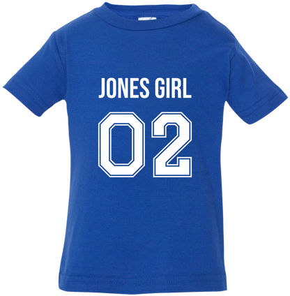 Personalized Last Name Sport Team Style Matching Shirts (design on front)