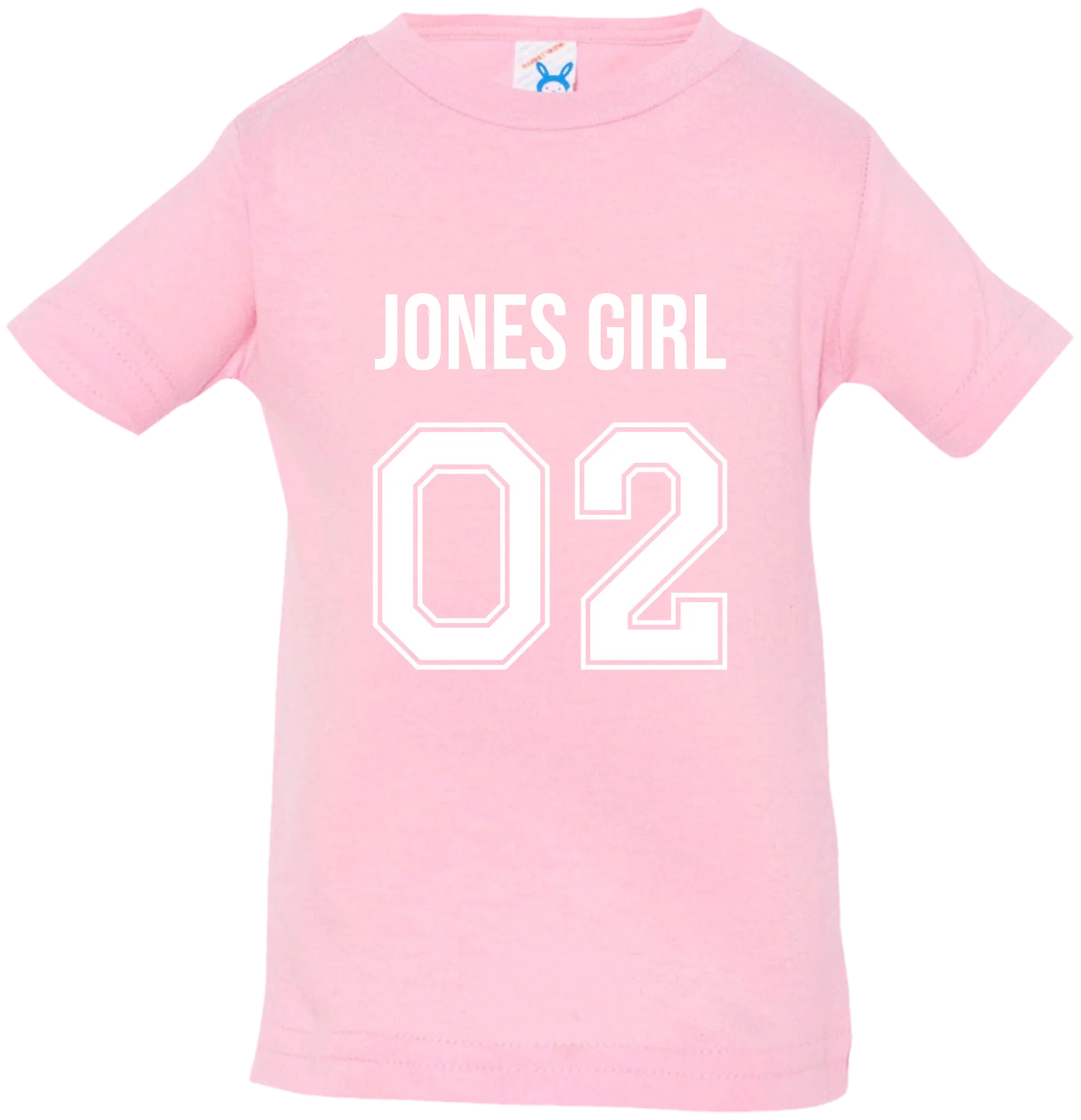 Personalized Last Name Sport Team Style Matching Shirts (design on front)
