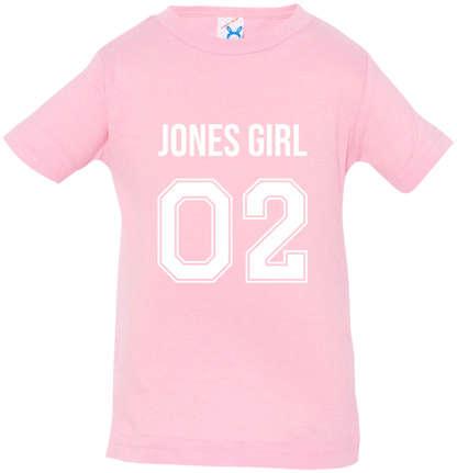 Personalized Last Name Sport Team Style Matching Shirts (design on front)