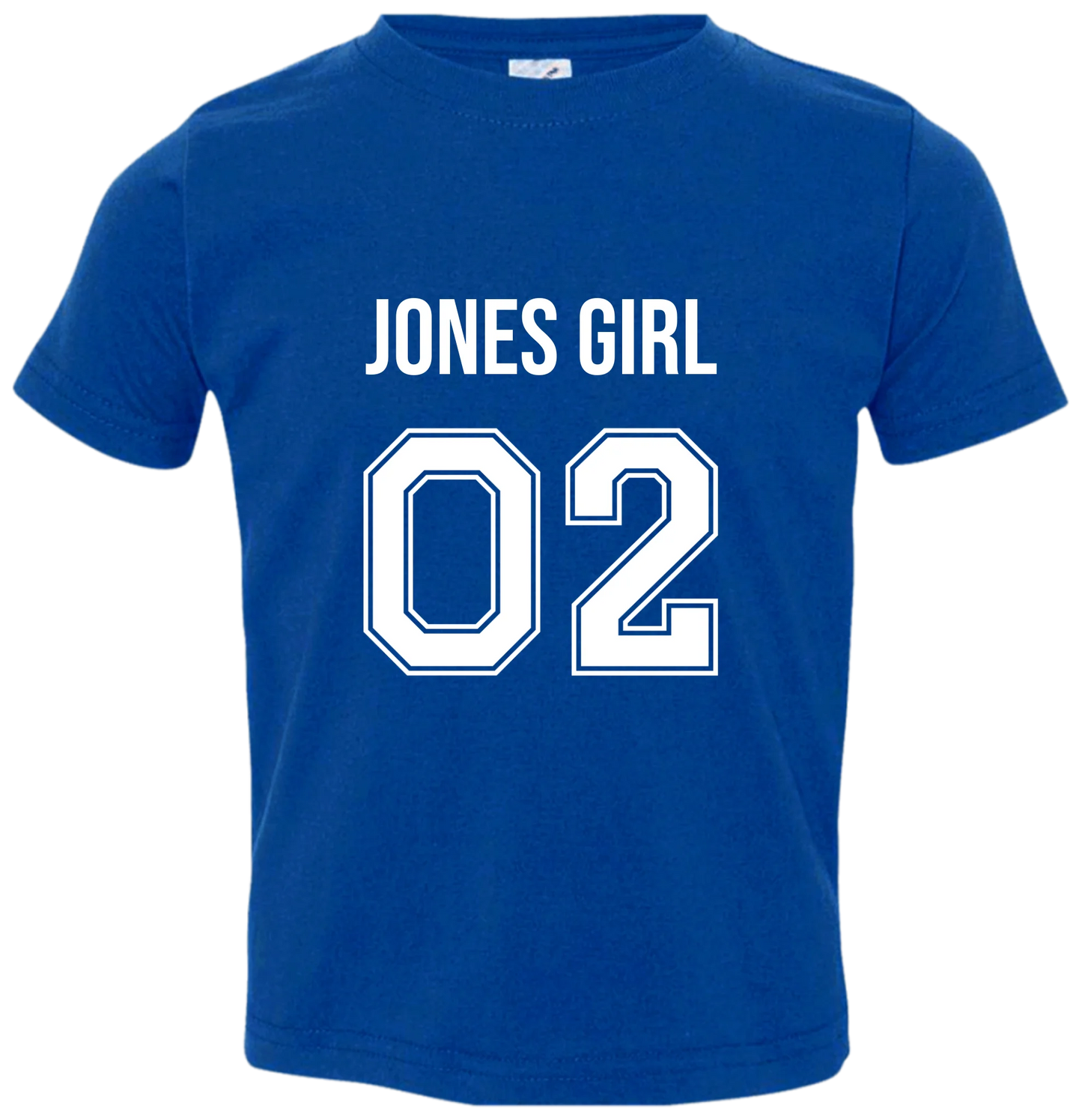 Personalized Last Name Sport Team Style Matching Shirts (design on front)