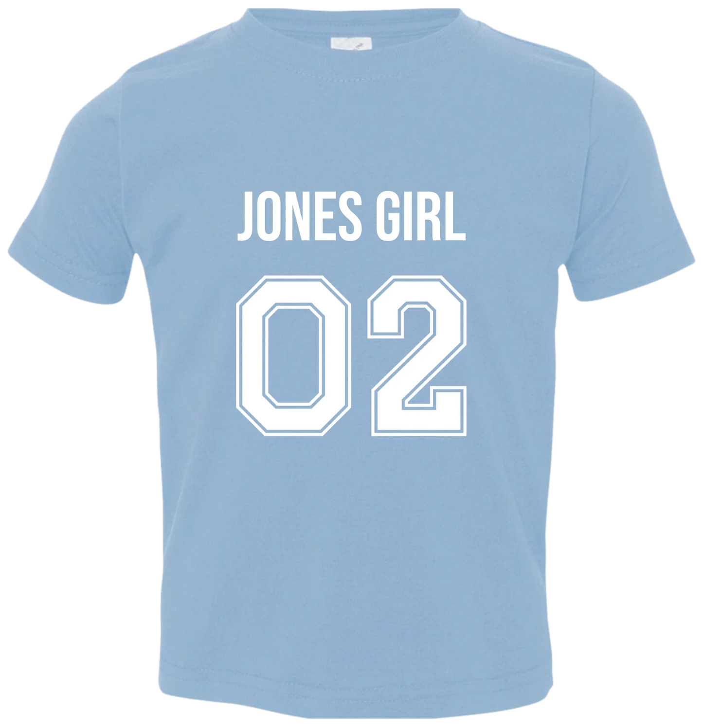 Personalized Last Name Sport Team Style Matching Shirts (design on front)