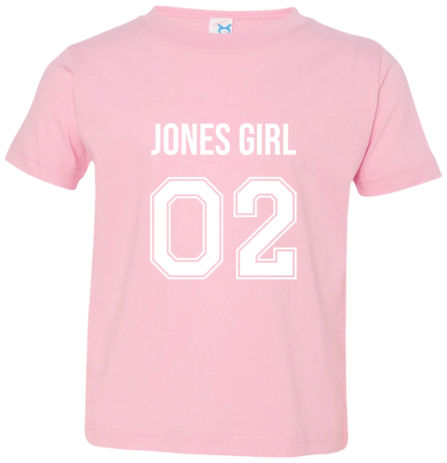 Personalized Last Name Sport Team Style Matching Shirts (design on front)