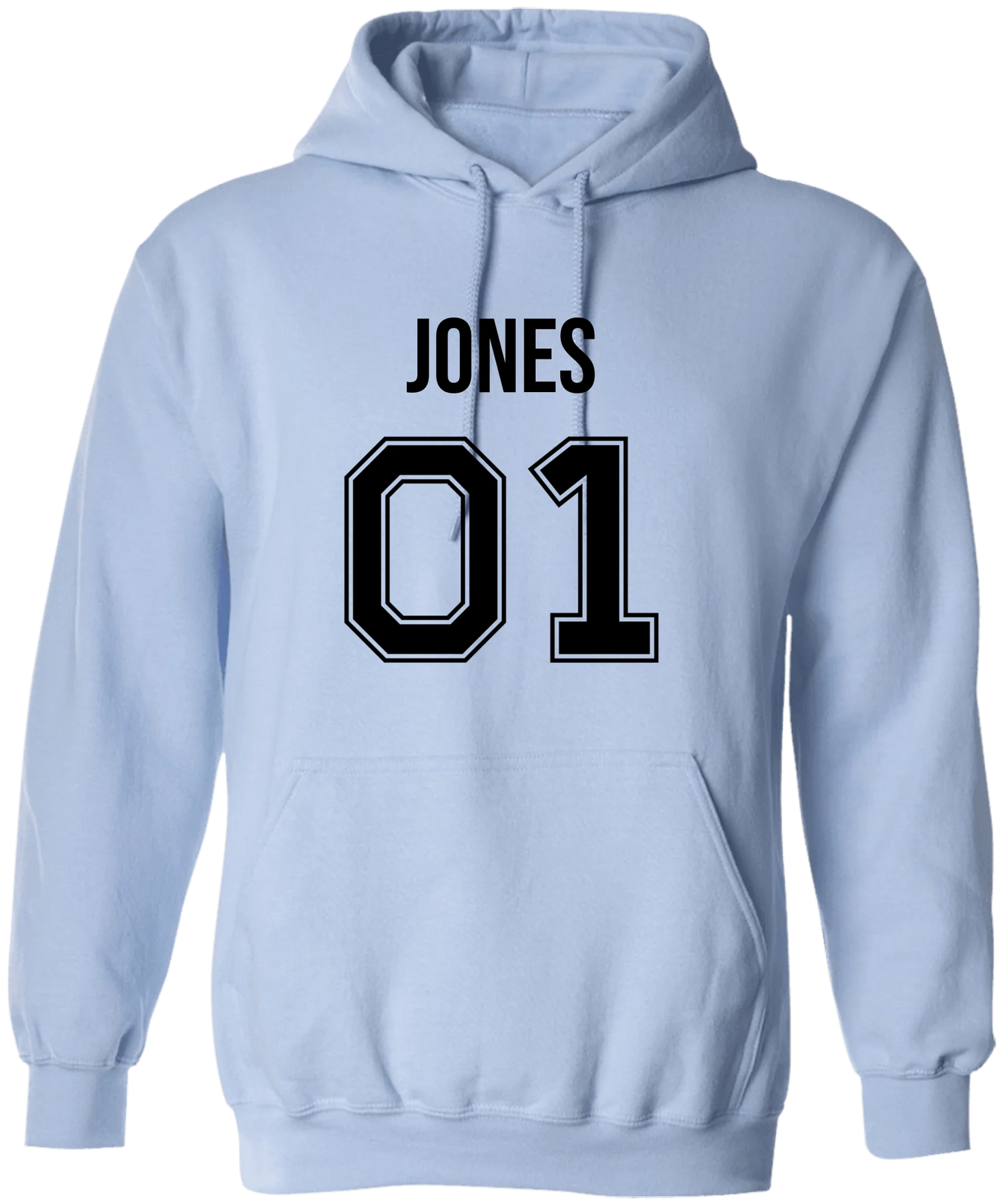 Personalized Last Name Sport Team Style Matching Shirts (design on front) BK