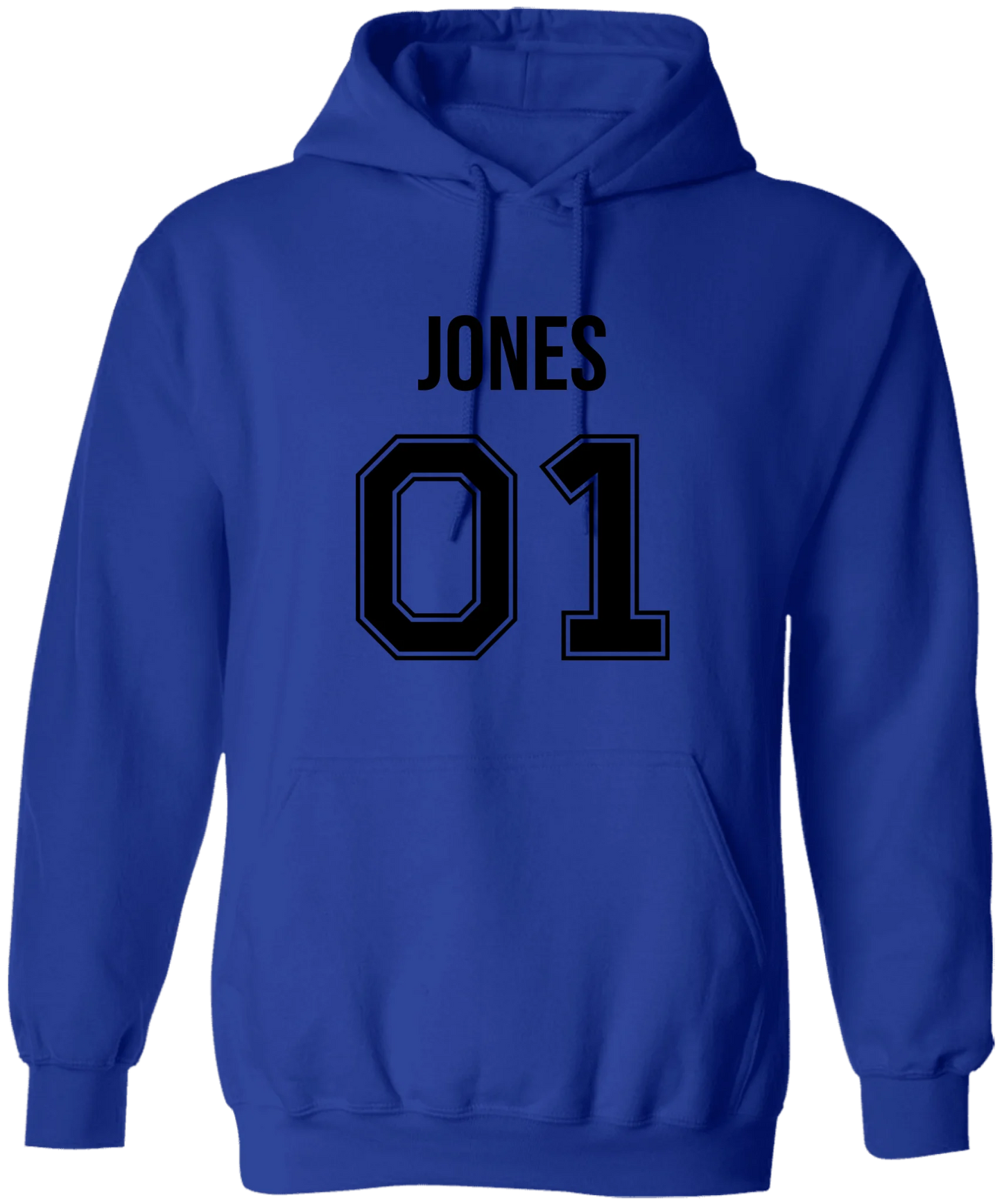Personalized Last Name Sport Team Style Matching Shirts (design on front) BK