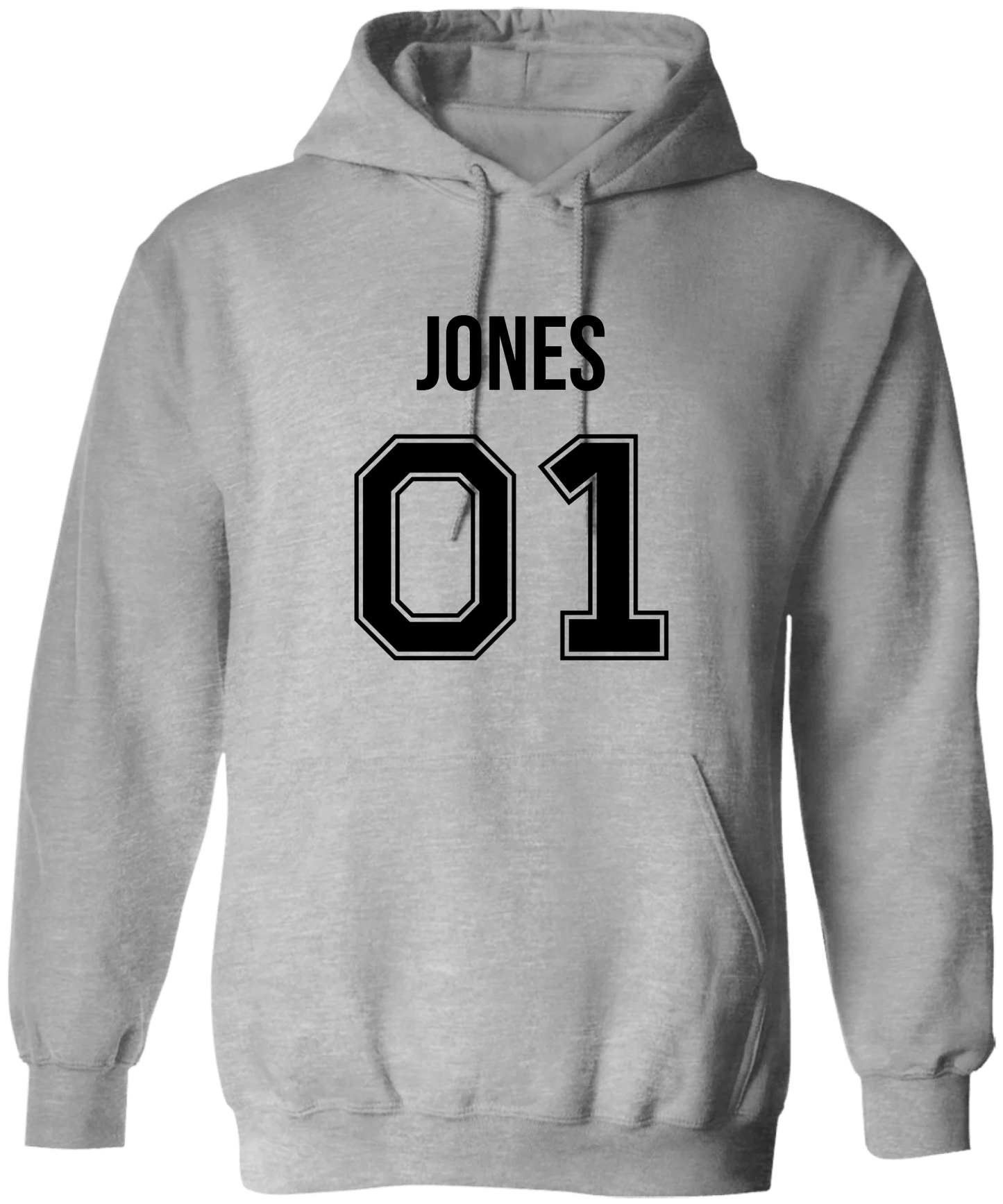 Personalized Last Name Sport Team Style Matching Shirts (design on front) BK
