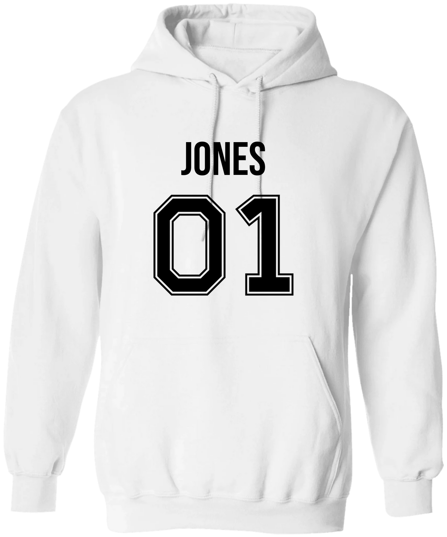 Personalized Last Name Sport Team Style Matching Shirts (design on front) BK