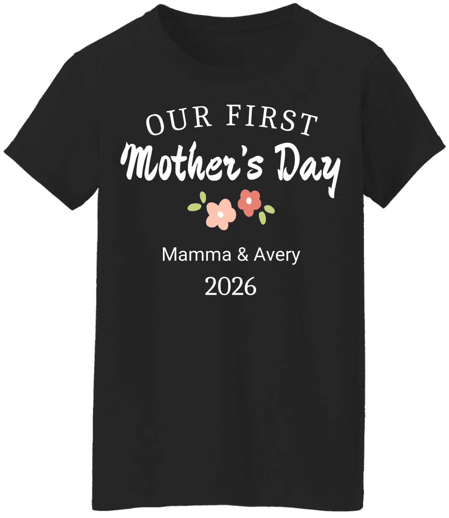 Personalized - Our First Mother's Day Mom & Baby Matching Shirts