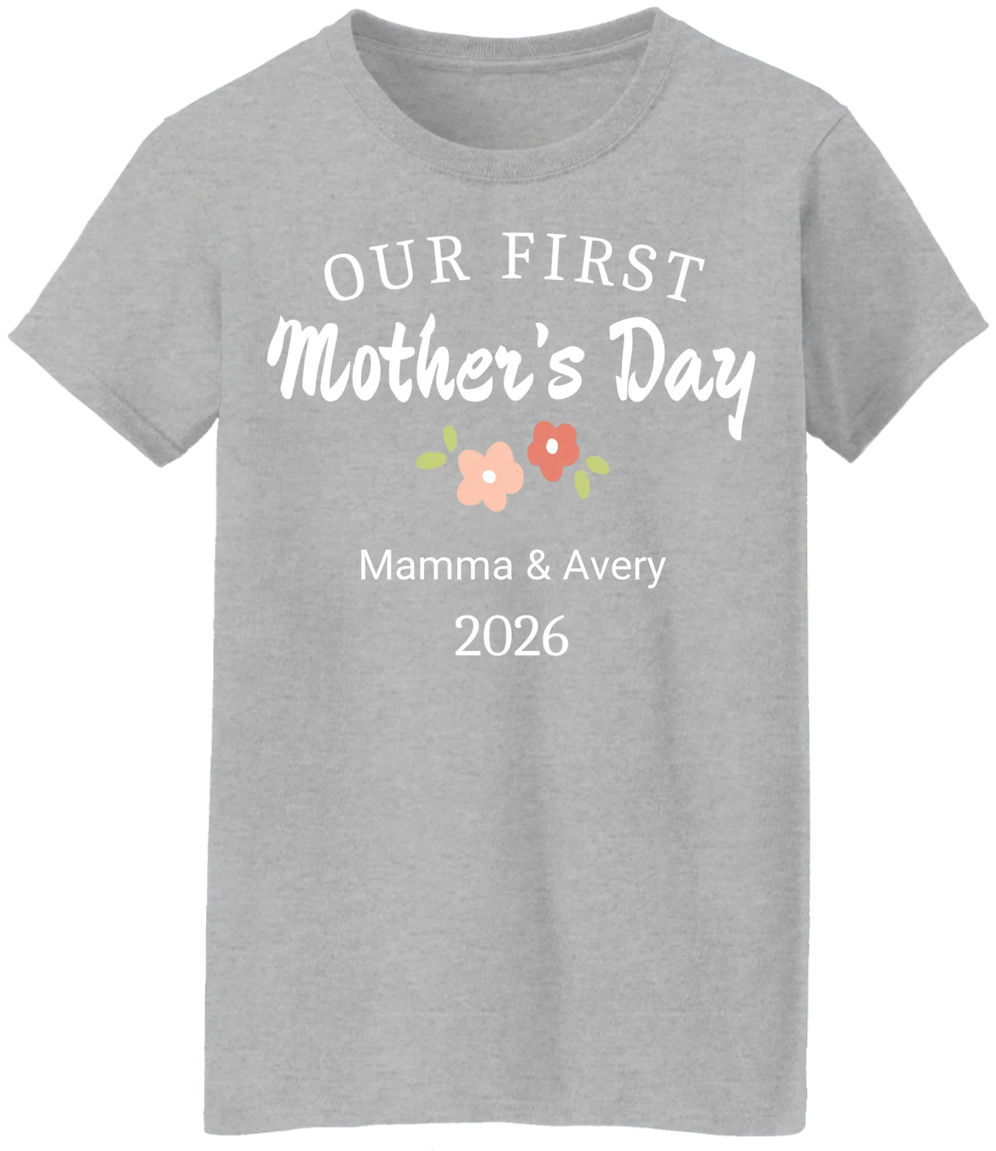 Personalized - Our First Mother's Day Mom & Baby Matching Shirts