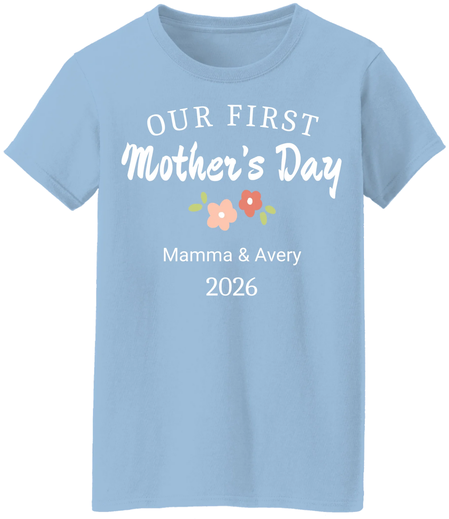 Personalized - Our First Mother's Day Mom & Baby Matching Shirts