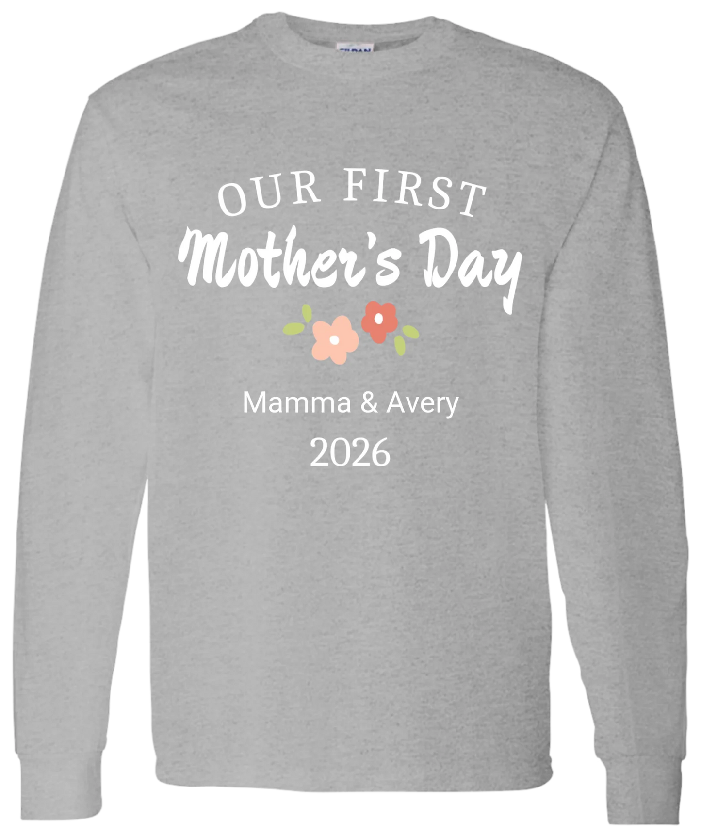 Personalized - Our First Mother's Day Mom & Baby Matching Shirts