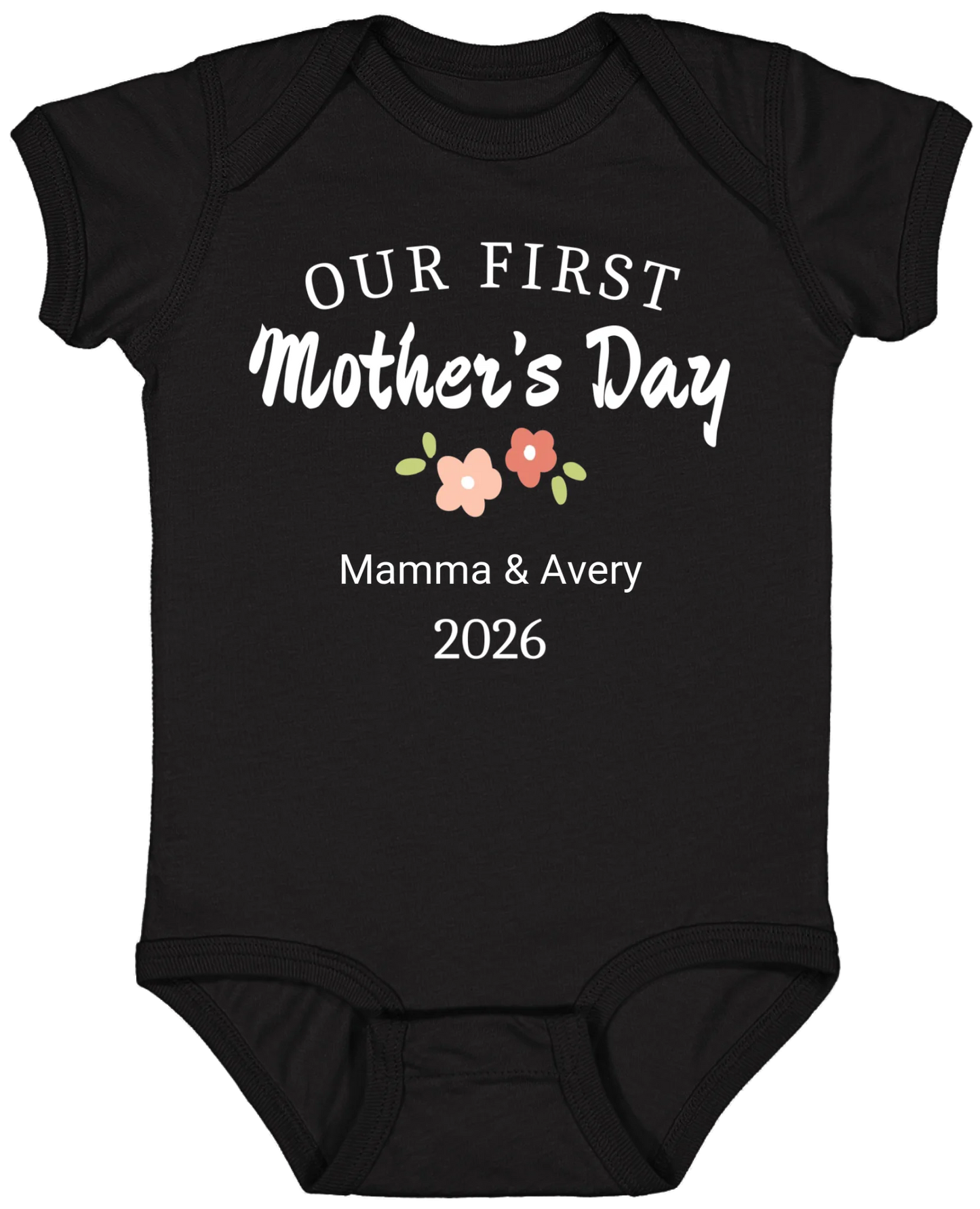 Personalized - Our First Mother's Day Mom & Baby Matching Shirts