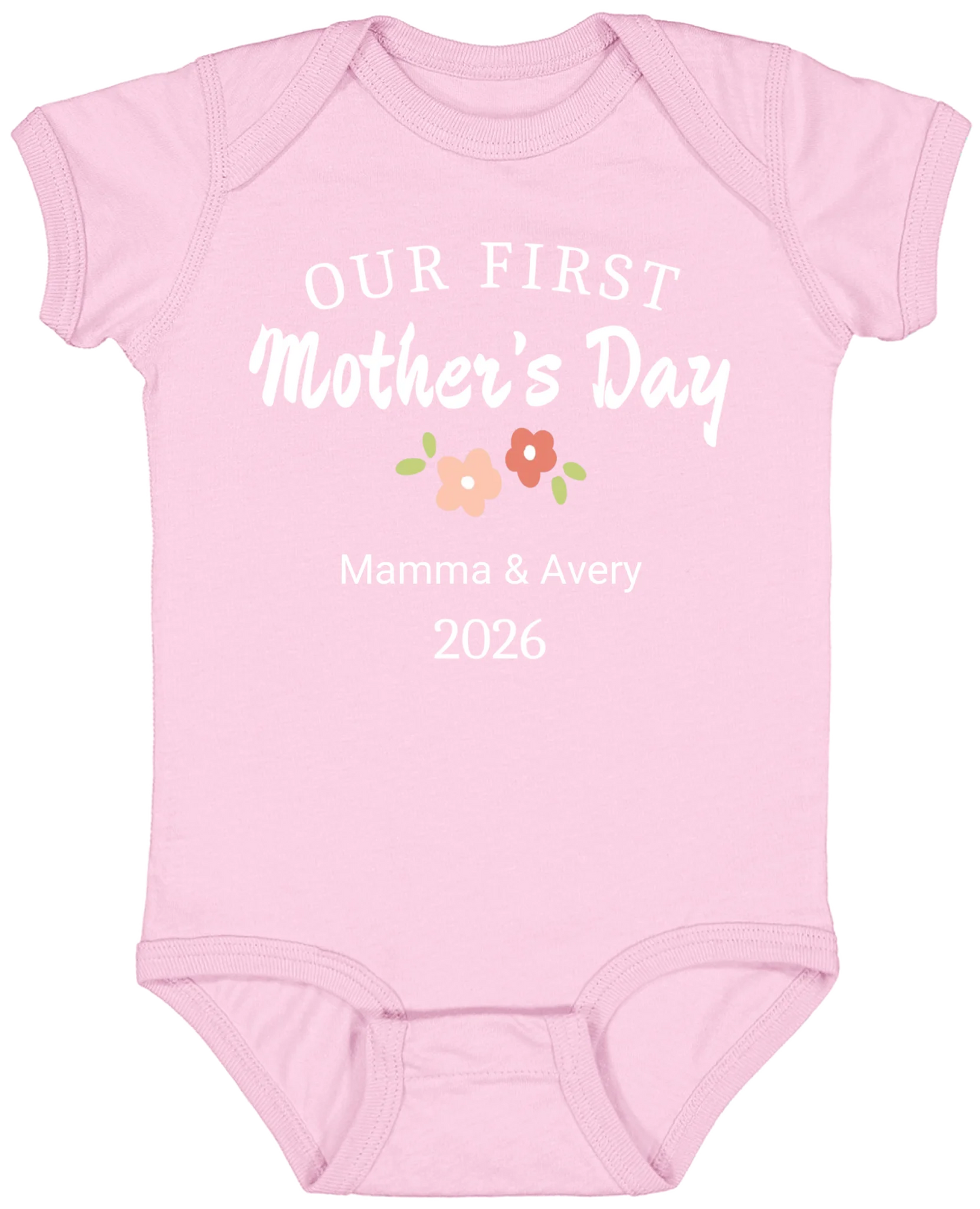 Personalized - Our First Mother's Day Mom & Baby Matching Shirts