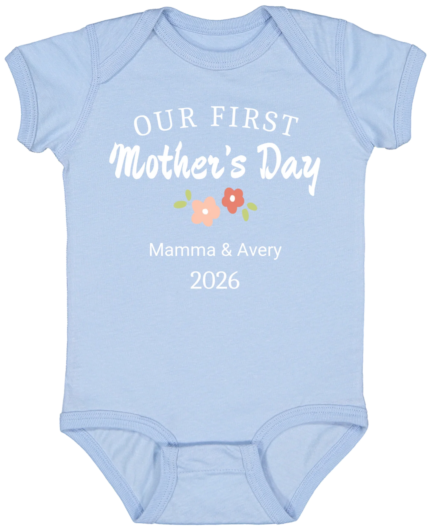 Personalized - Our First Mother's Day Mom & Baby Matching Shirts