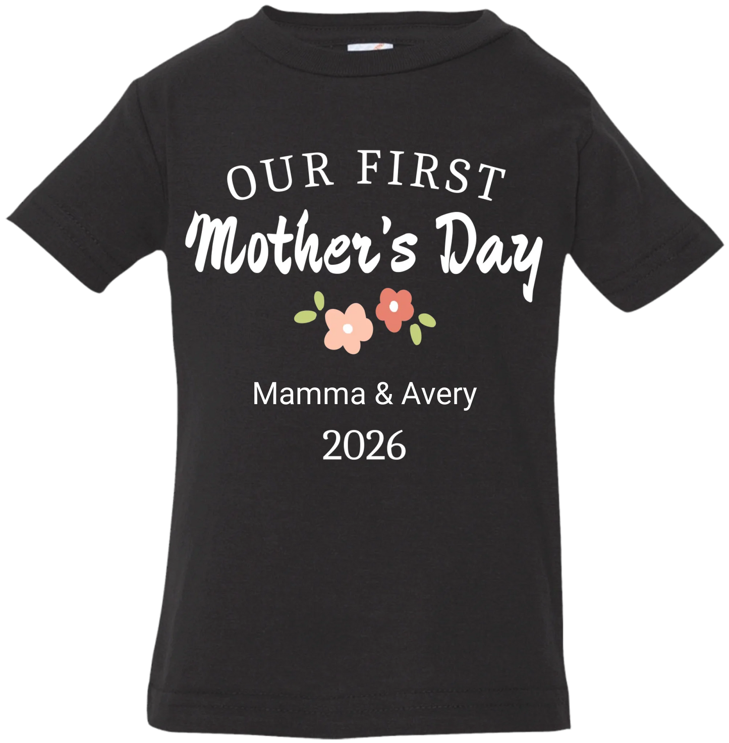 Personalized - Our First Mother's Day Mom & Baby Matching Shirts