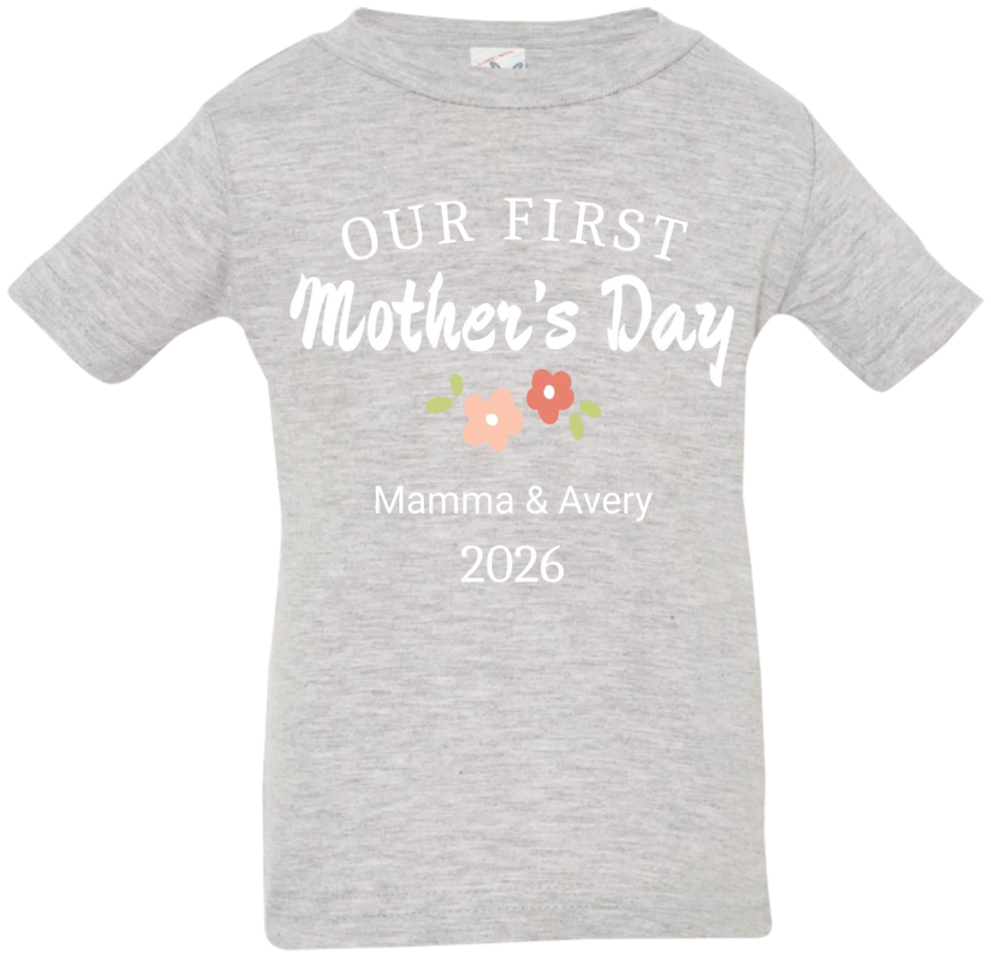 Personalized - Our First Mother's Day Mom & Baby Matching Shirts