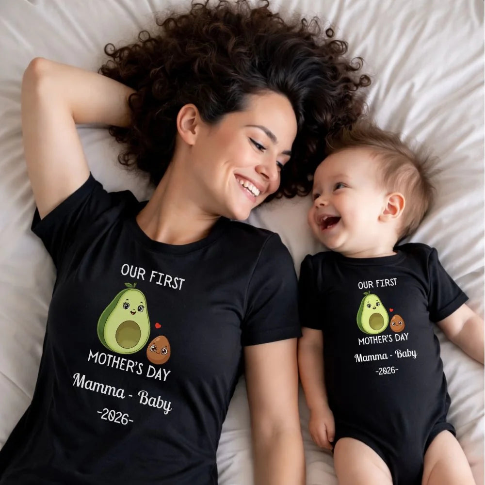 Personalized Avocado & Seed Mother's Day Matching Shirts