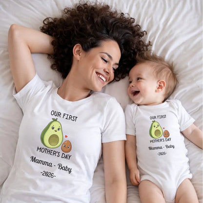 Personalized Avocado & Seed Mother's Day Matching Shirts BK