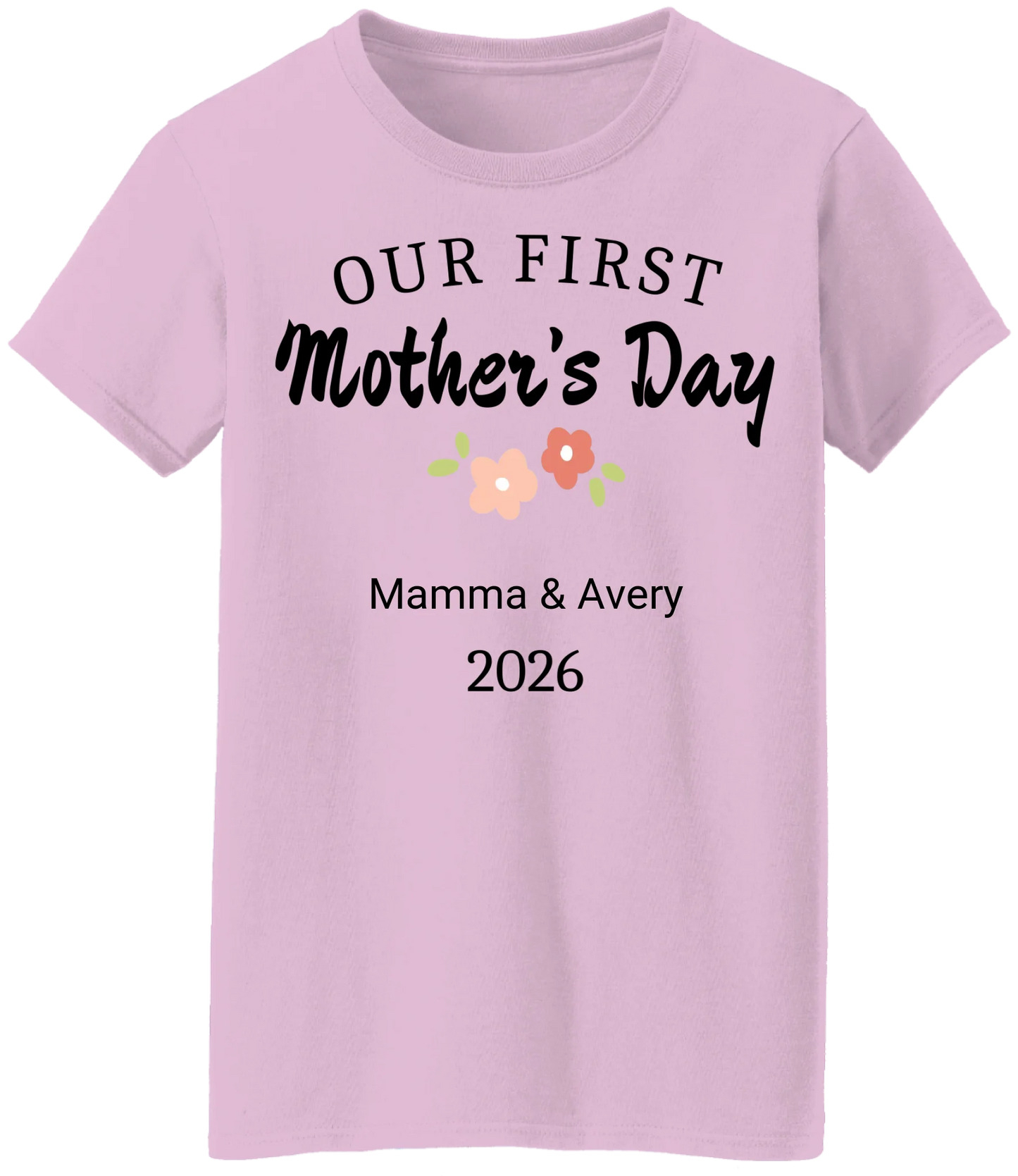 Personalized - Our First Mother's Day Mom & Baby Matching Shirts - BK