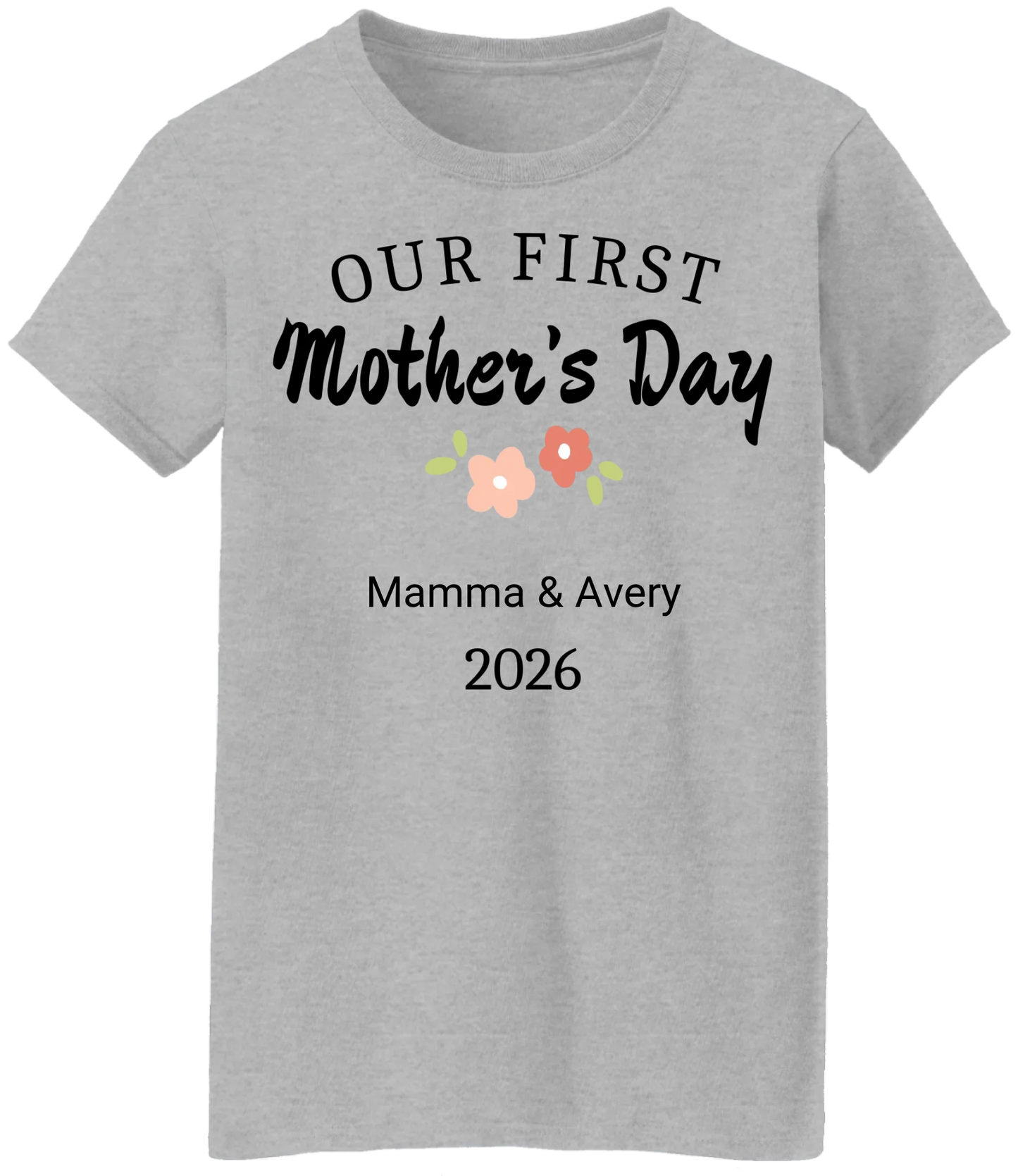 Personalized - Our First Mother's Day Mom & Baby Matching Shirts - BK
