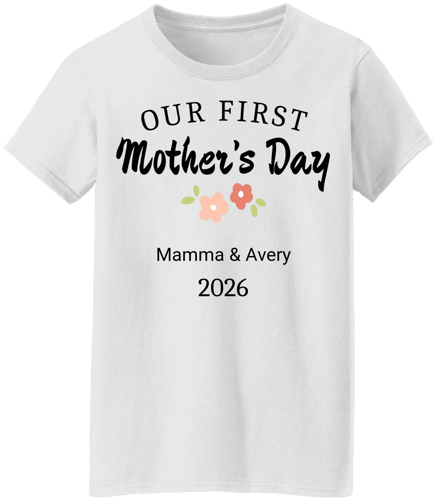 Personalized - Our First Mother's Day Mom & Baby Matching Shirts - BK