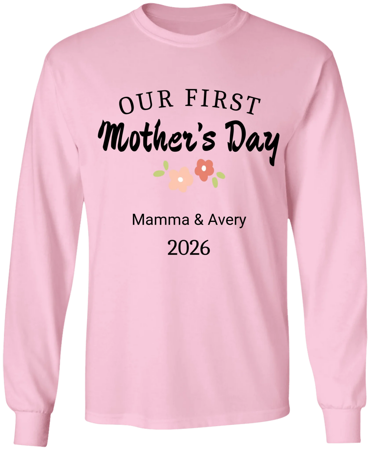 Personalized - Our First Mother's Day Mom & Baby Matching Shirts - BK