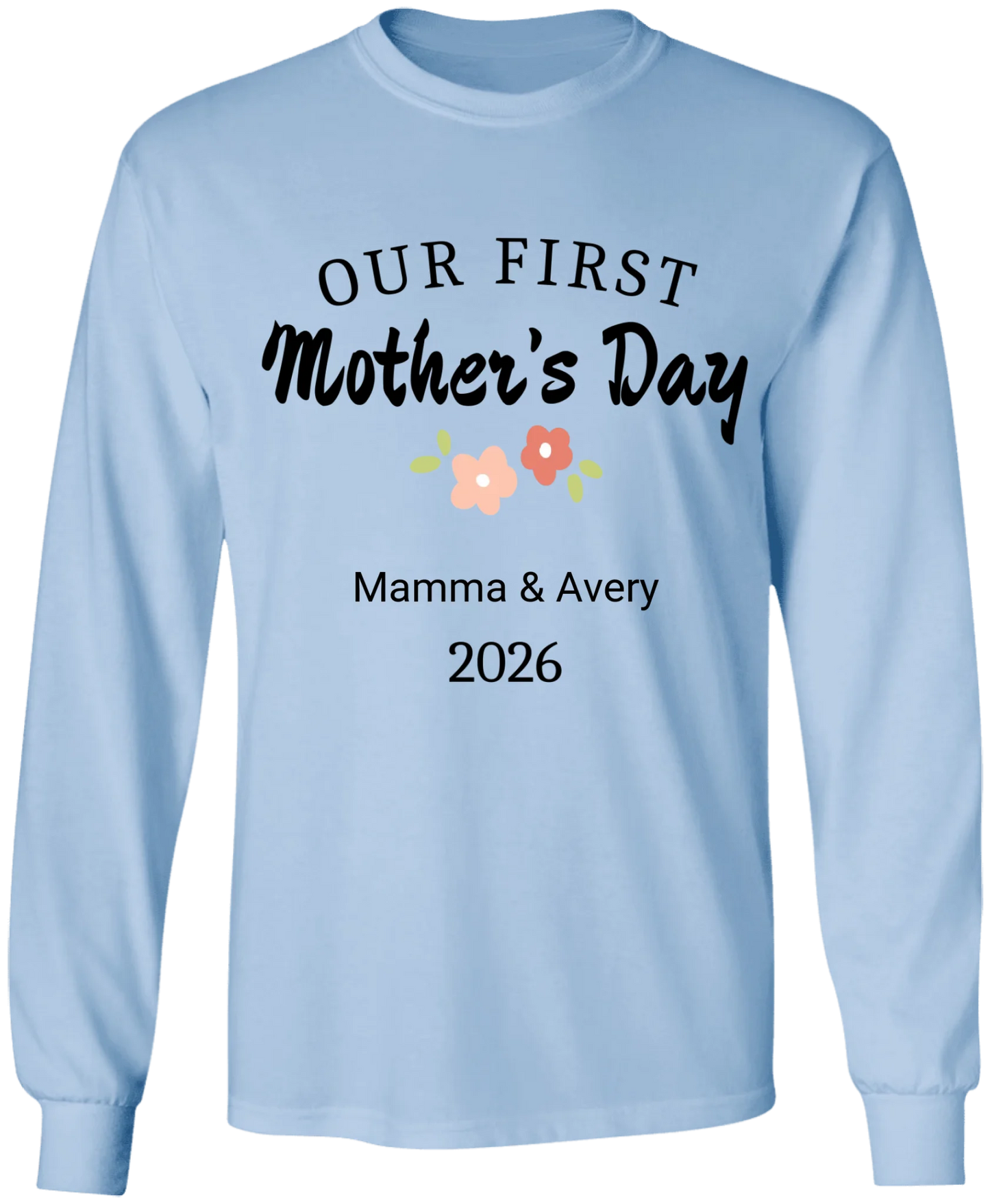 Personalized - Our First Mother's Day Mom & Baby Matching Shirts - BK