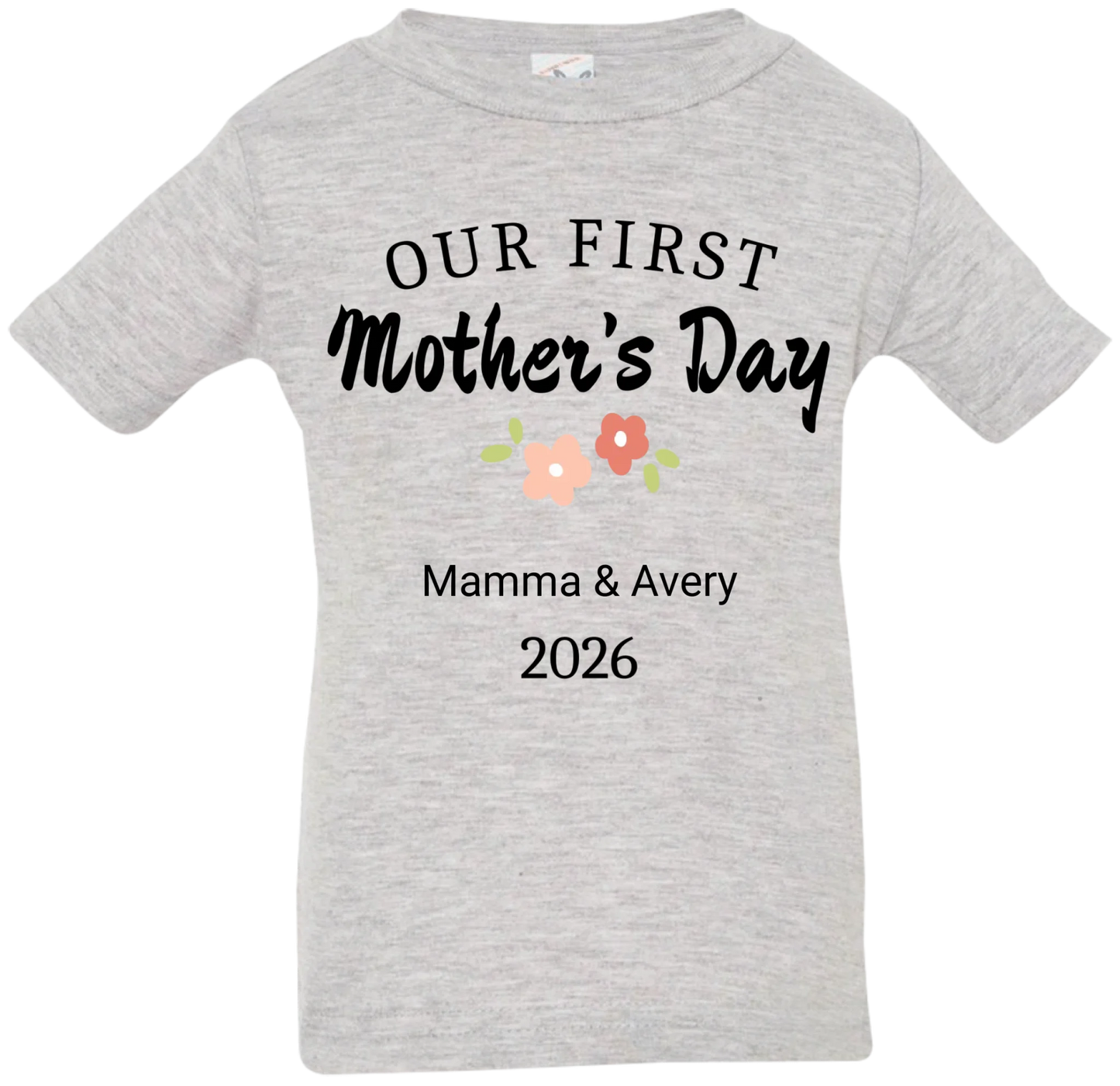 Personalized - Our First Mother's Day Mom & Baby Matching Shirts - BK