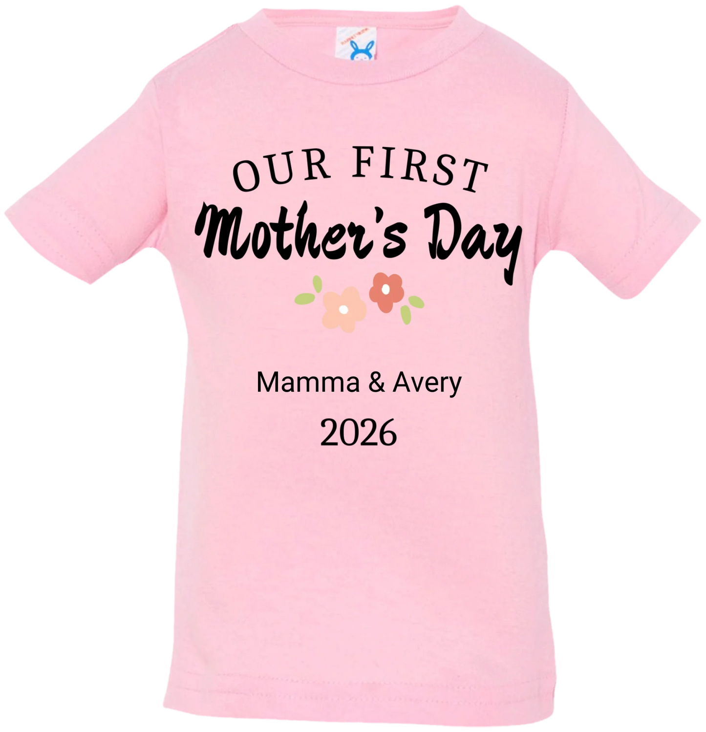Personalized - Our First Mother's Day Mom & Baby Matching Shirts - BK