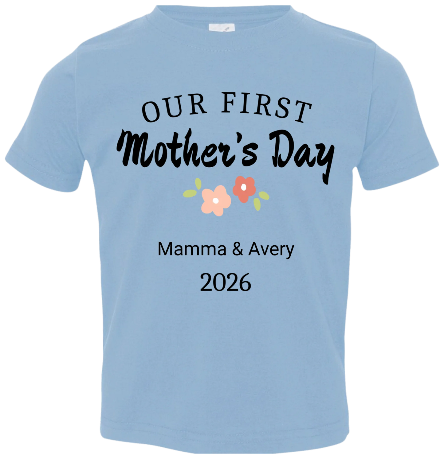 Personalized - Our First Mother's Day Mom & Baby Matching Shirts - BK