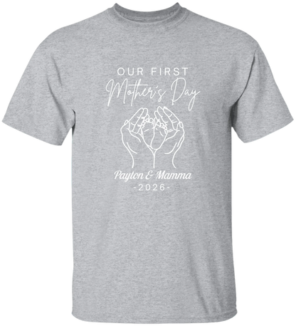 Personalized - Hands Holding Baby Feet - Our First Mother's Day