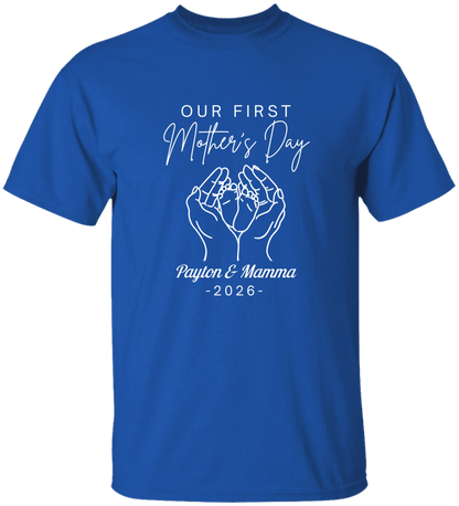 Personalized - Hands Holding Baby Feet - Our First Mother's Day