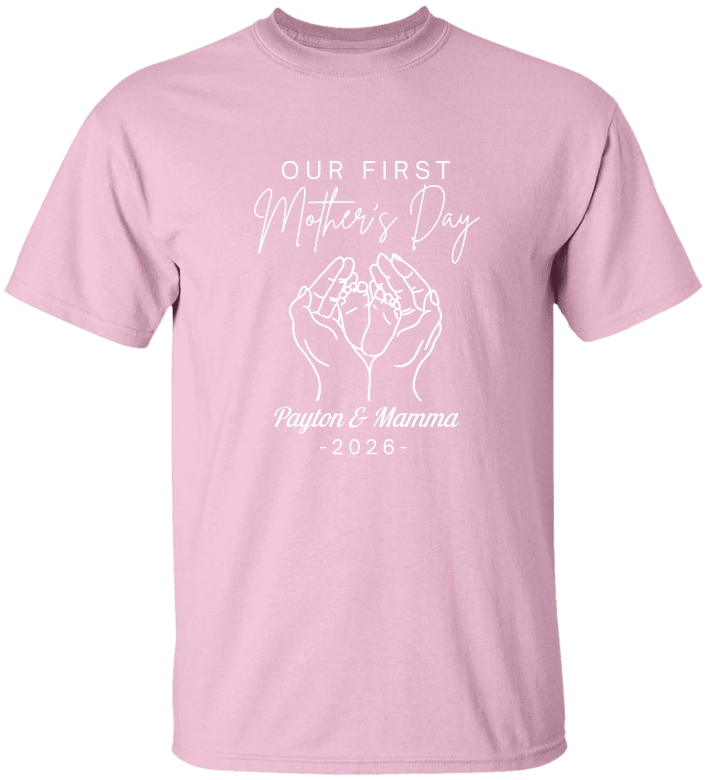 Personalized - Hands Holding Baby Feet - Our First Mother's Day