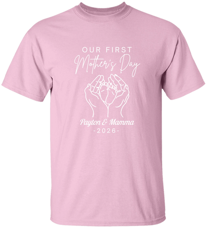 Personalized - Hands Holding Baby Feet - Our First Mother's Day
