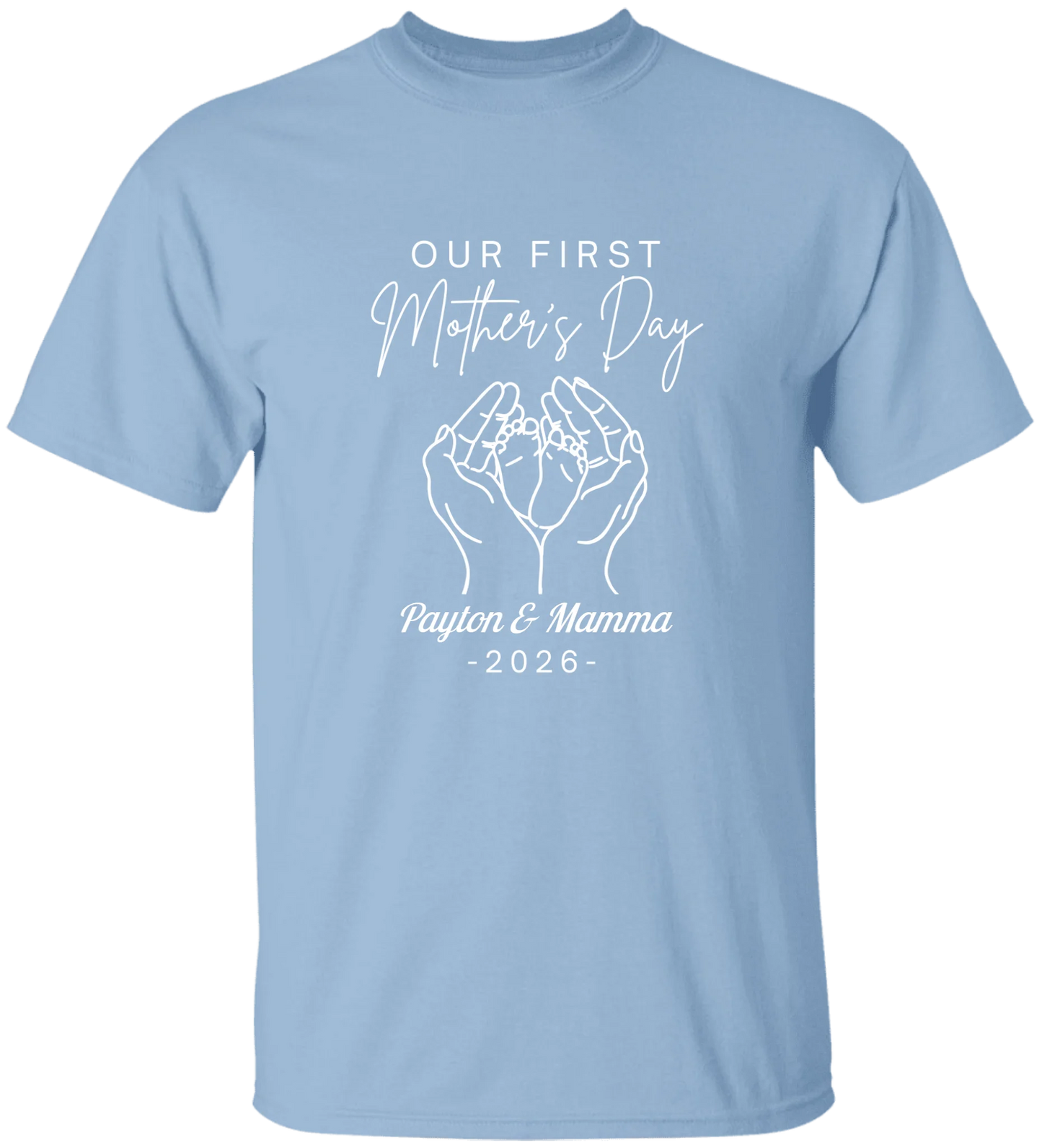 Personalized - Hands Holding Baby Feet - Our First Mother's Day
