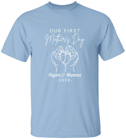 Personalized - Hands Holding Baby Feet - Our First Mother's Day