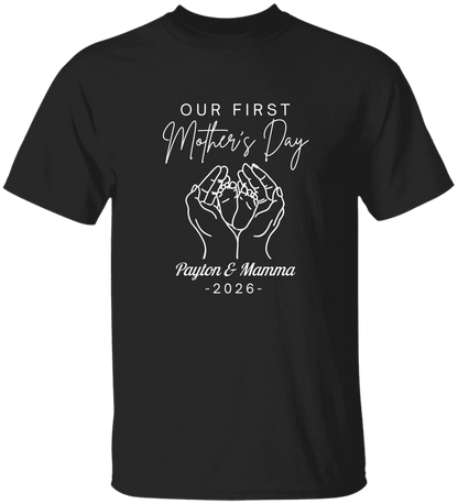 Personalized - Hands Holding Baby Feet - Our First Mother's Day