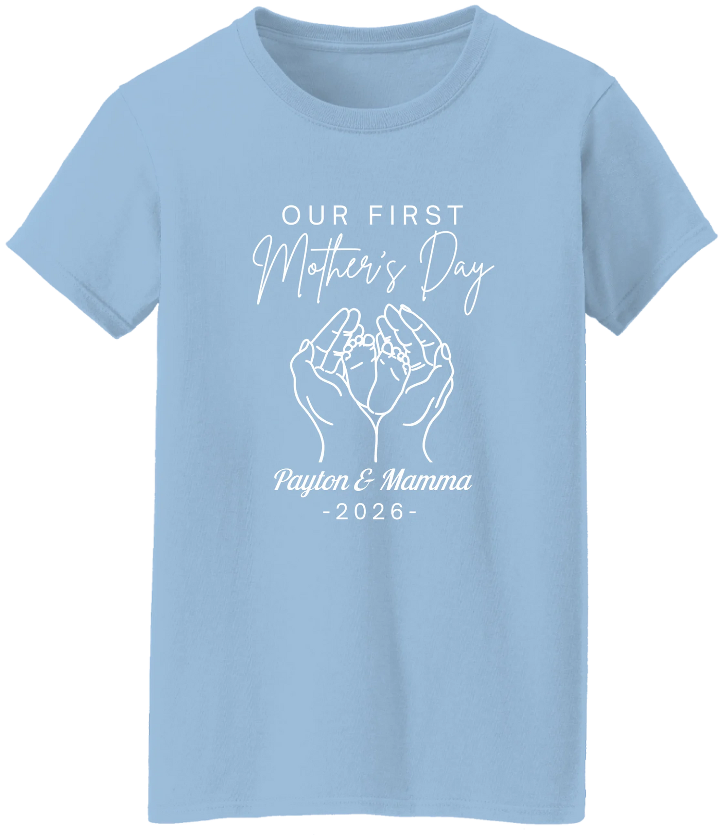 Personalized - Hands Holding Baby Feet - Our First Mother's Day