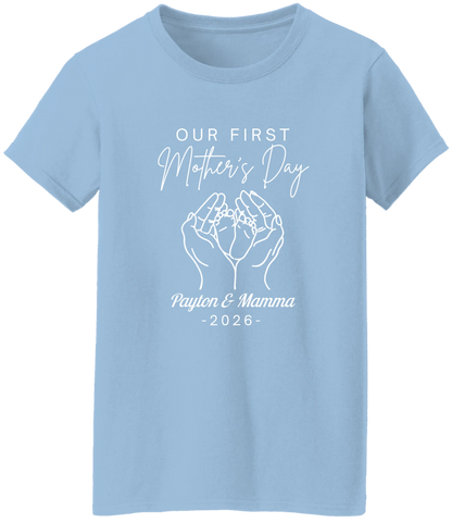 Personalized - Hands Holding Baby Feet - Our First Mother's Day