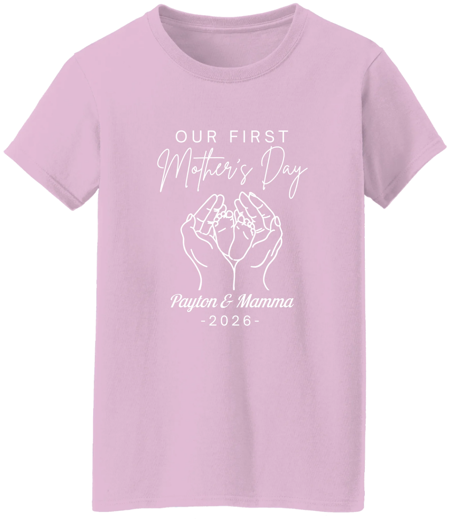 Personalized - Hands Holding Baby Feet - Our First Mother's Day