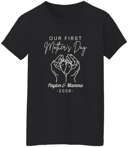 Personalized - Hands Holding Baby Feet - Our First Mother's Day