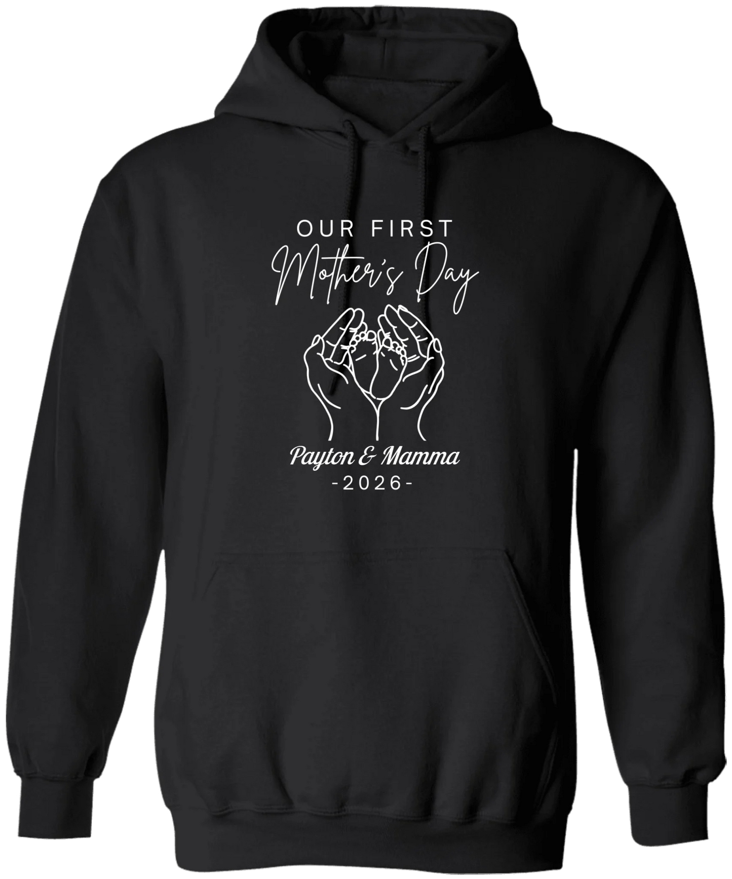 Personalized - Hands Holding Baby Feet - Our First Mother's Day