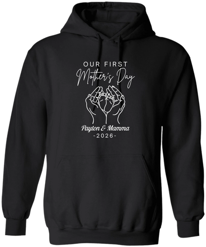Personalized - Hands Holding Baby Feet - Our First Mother's Day