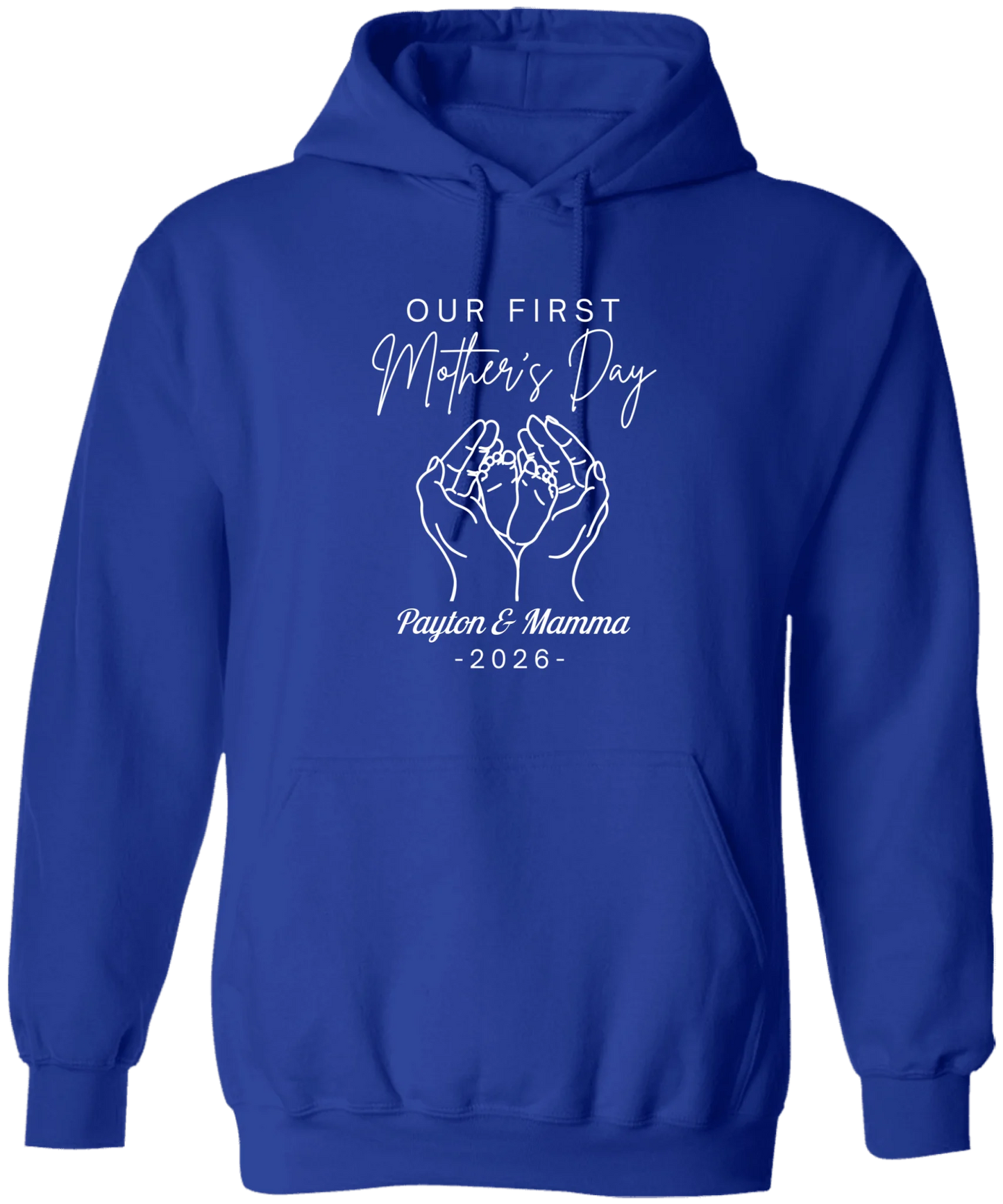 Personalized - Hands Holding Baby Feet - Our First Mother's Day