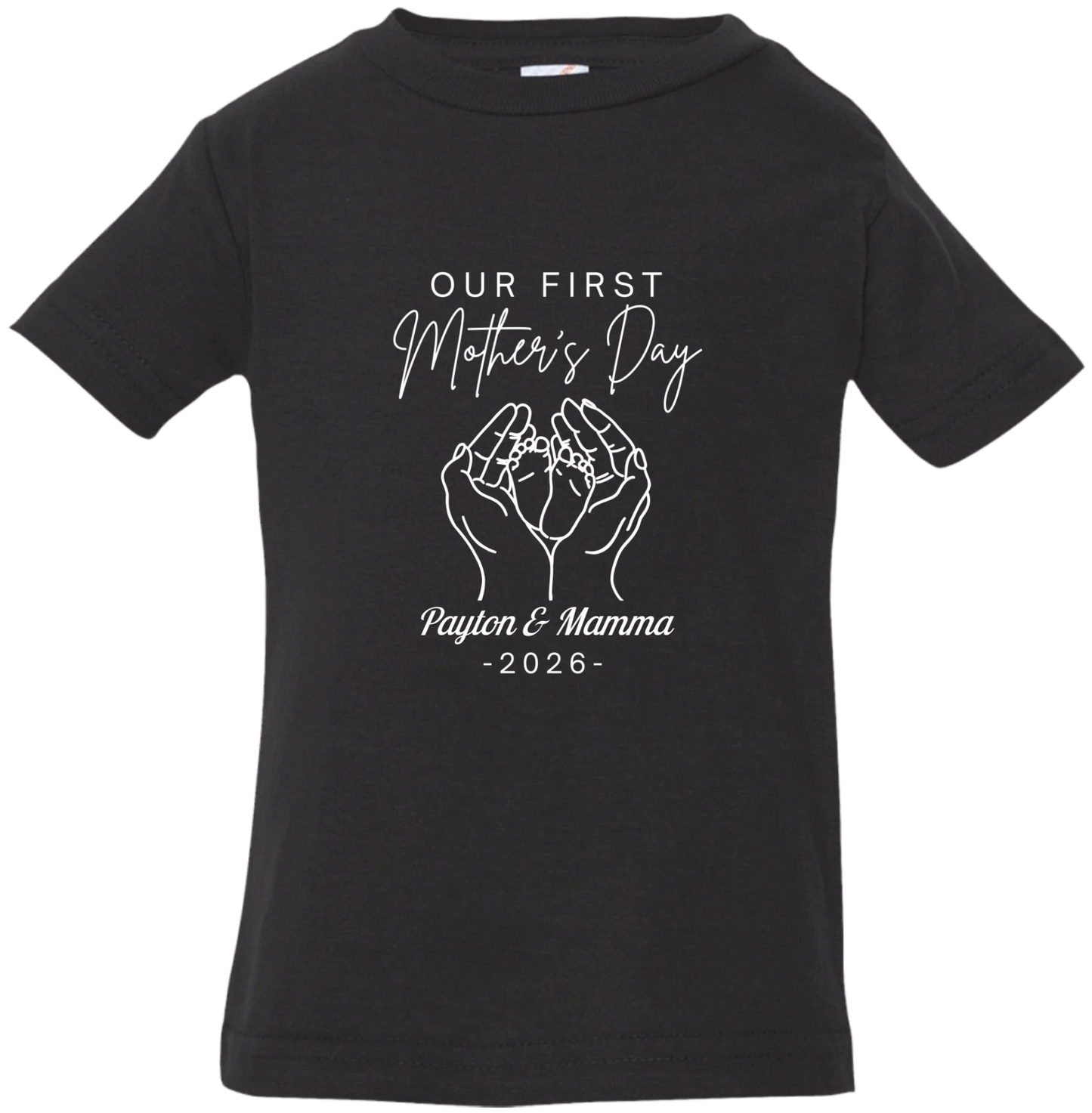 Personalized - Hands Holding Baby Feet - Our First Mother's Day