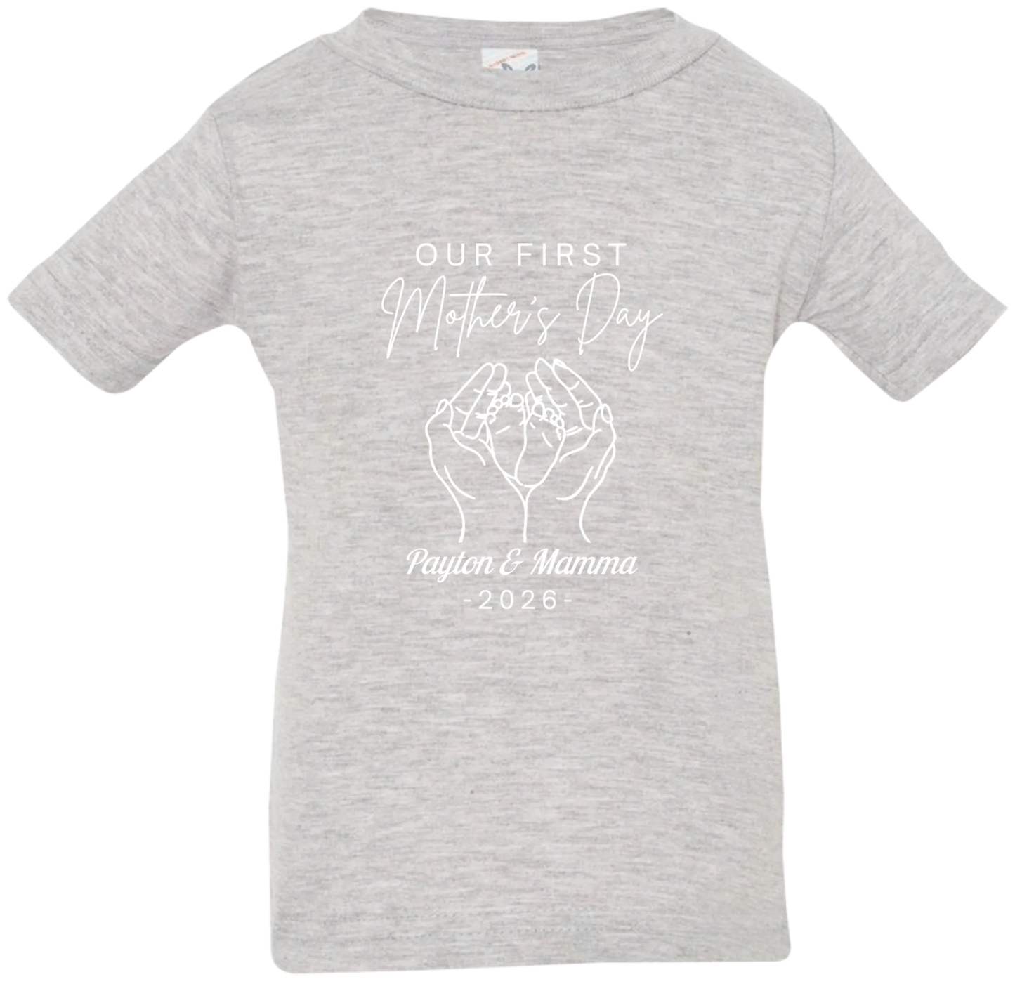Personalized - Hands Holding Baby Feet - Our First Mother's Day