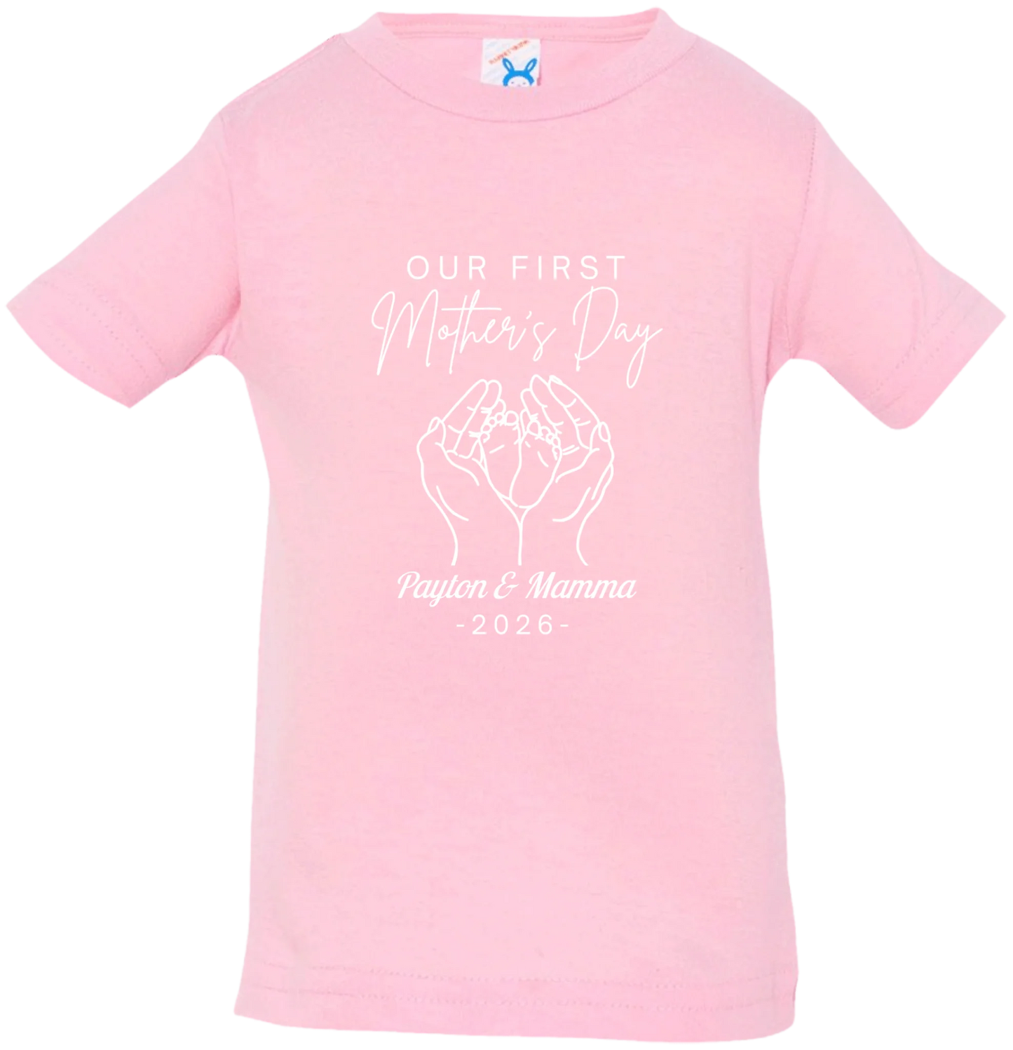 Personalized - Hands Holding Baby Feet - Our First Mother's Day