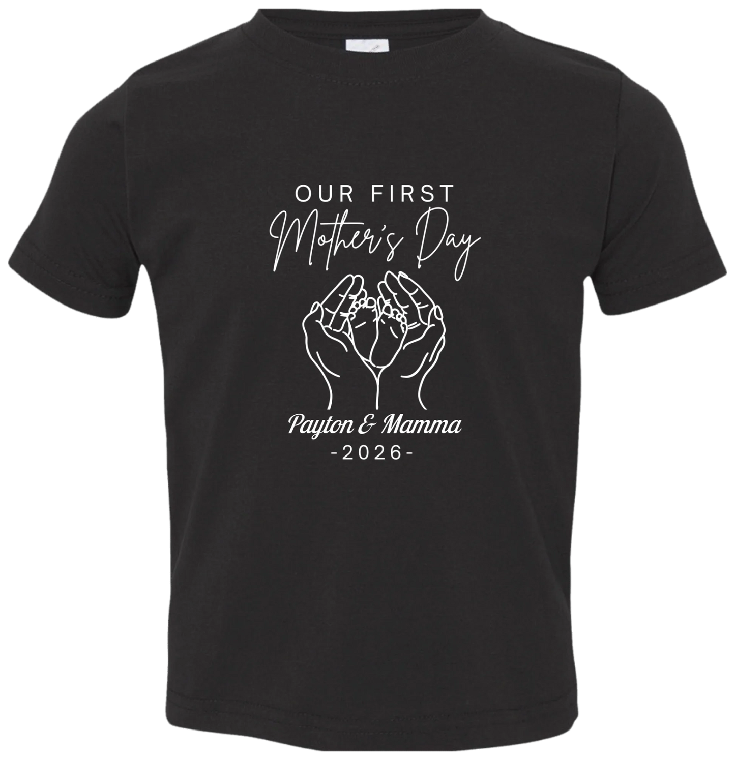 Personalized - Hands Holding Baby Feet - Our First Mother's Day