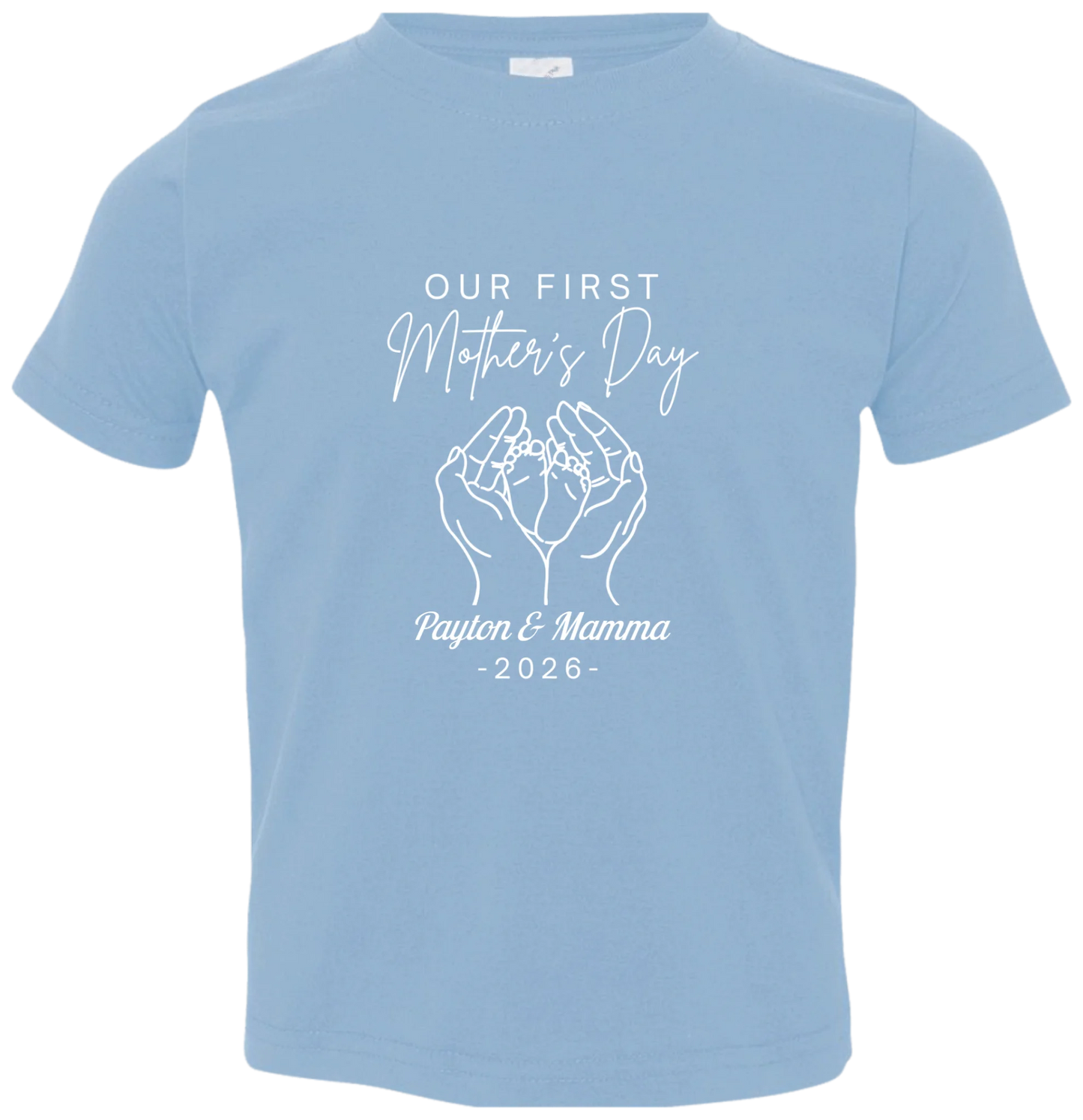 Personalized - Hands Holding Baby Feet - Our First Mother's Day