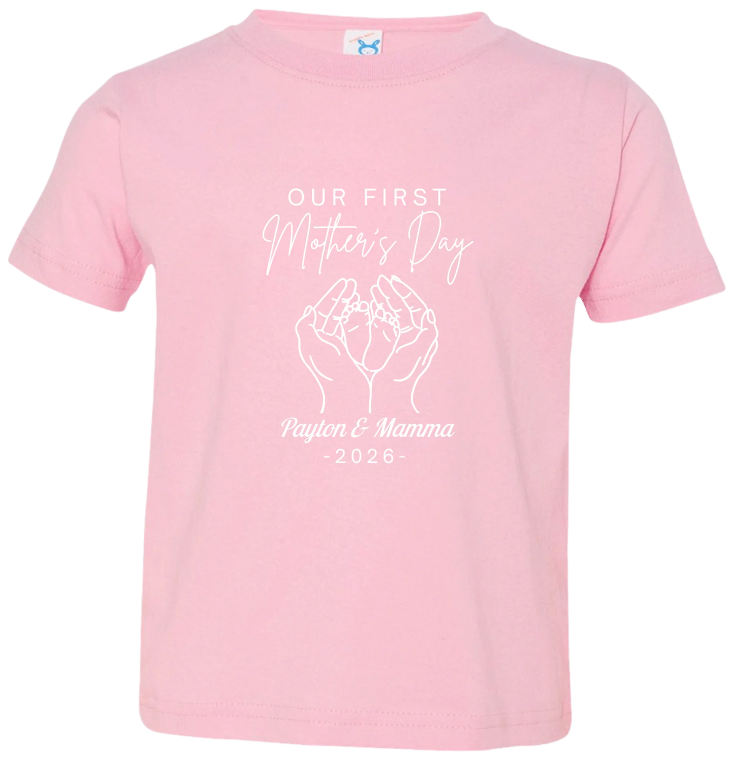 Personalized - Hands Holding Baby Feet - Our First Mother's Day